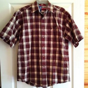 Men's Wrangler shirt, George Strait collection, size medium, brown/tan